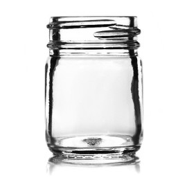 1 1/4oz Straight Sided Small Glass Jar - 38/400 Finish (Case of 336) 1SS012KG