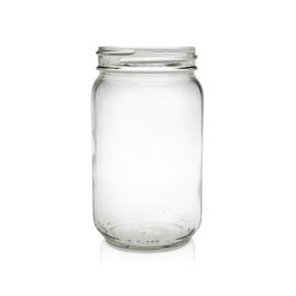 8oz (Half-Pint) Glass Utility Jar - 58/400 Finish (Case of 12) 1UTI081LN