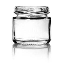 2oz Straight Sided Glass Jar - 53mm T/O Finish (Case of 24) 1SST021FHG