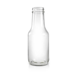 10 oz Glass BBQ Sauce Bottle - 38/400 Finish (Case of 12) 1BQ101LN
