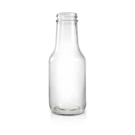 10 oz Glass BBQ Sauce Bottle - 38/400 Finish (Case of 12) 1BQ101LN