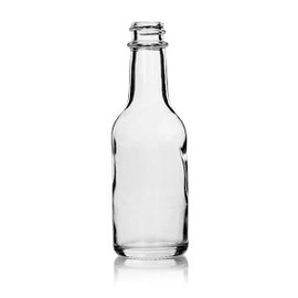50ml Glass Woozy Hot Sauce Bottle - 18-400 Finish (Case of 96) 1LN0051GHG