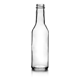 8 oz Long Neck Glass Bottle - 28/400 Finish (Case of 12) 1LN081GHG