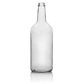 1 Liter Glass Long Neck Bottle - 28/400 Finish (Case of 12) 1LN322LN