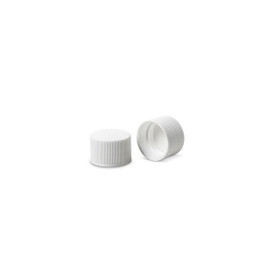 24-410 White Polypropylene RL PE Foam Lined Cap 2WP0241MR