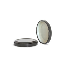 48mm T/O Black Metal Plastisol Lined Cap 3TPLB0481MY