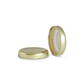 38mm T/O Gold Metal Plastisol Lined Cap 3TPLG0381MY