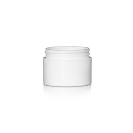 1oz White PP Double Wall Jar - 53/400 Finish 4JAR0114MR