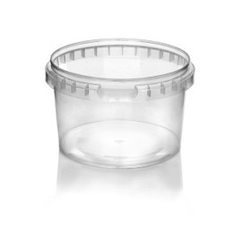16oz Clear Polypropylene Tamper Evident Tub - 118mm Finish 5TUB1620SU