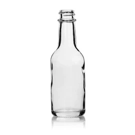 50ml Glass Woozy Hot Sauce Bottle - 18-400 Finish (Case of 48) 1LN0052GHG