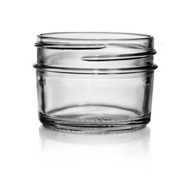 4oz Mini Glass Mason Jar - 70/450 Finish (Case of 12) 1MAS041GHG