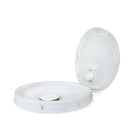 Natural Cover Tearband Lid W/ Metal Ringed Reike Spout And Gasket For 3.5, 5 & 6gal Pails 5PL5016LT