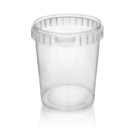 32oz Clear Polypropylene Tamper Evident Tub - 118mm Finish 5TUB3220SU