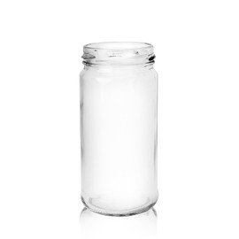 6oz Glass Paragon Jar - 53mm T/O Finish (Case of 12) 1PART061KL