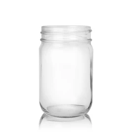 12oz Economy Round Mason Jar - 70/450 Finish (Case of 12) 1ER0121SGC