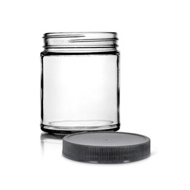 その他 jar 9 oz Glass Straight-Sided Jar 70-400 Finish with 70/400 White