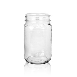 16oz Flint Square Mason 70/450 (Case of 12) 1MAS163MG