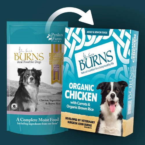 Burns Adult Wet Dog Food Pouches - Chicken, Brown Rice & Vegetables