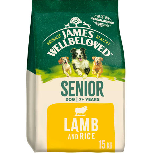 James Wellbeloved Senior Dry Dog Food - Lamb & Rice