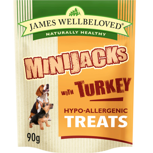 James Wellbeloved Minijacks Hypo-Allergenic Dog Treats - Turkey