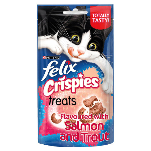 Felix Crispies Adult Cat Treats - Salmon & Trout