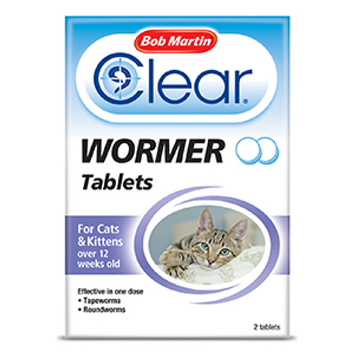 Bob Martin Clear Wormer Tablets for Kitten Cats