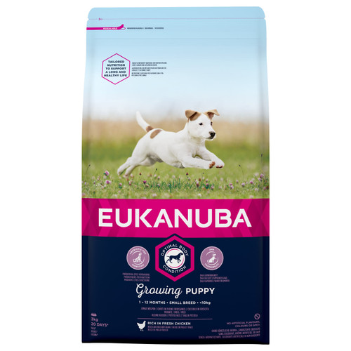 Eukanuba Growing Puppy Small Breed Dry Dog Food - Chicken