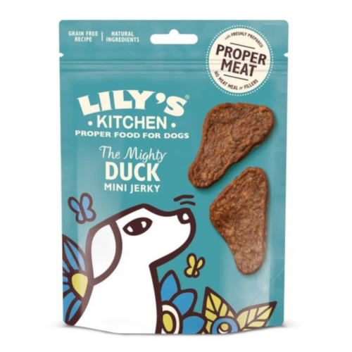 Lily's Kitchen Dog The Mighty Mini Jerky Adult Dog Treats - Duck