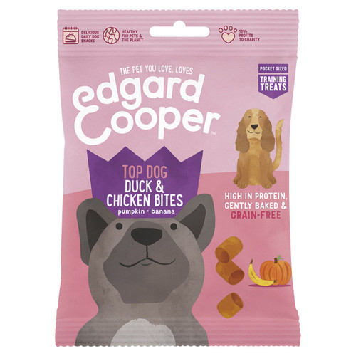 Edgard & Cooper Top Dog Grain Free Dog Treats - Duck & Chicken Bites