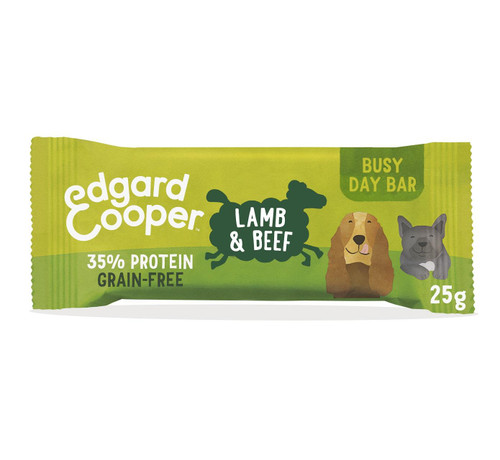 Edgard & Cooper Grain Free Busy Day Bar Dog Treats - Lamb & Beef