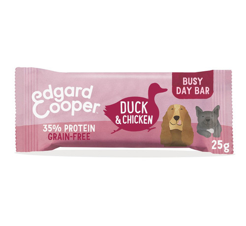 Edgard & Cooper Grain Free Busy Day Bar Dog Treats - Chicken & Duck
