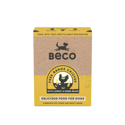 Beco Pets Eco-Conscious Grain Free Adult Wet Dog Food - Free Range Chicken with Carrots & Green Beans