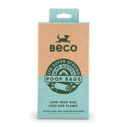 Beco Pets Mint Scented Degradable Dog Poop Bags