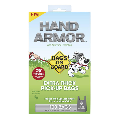 Bags on Board Hand Armor Extra Thick Pick-Up Dog Poop Bags