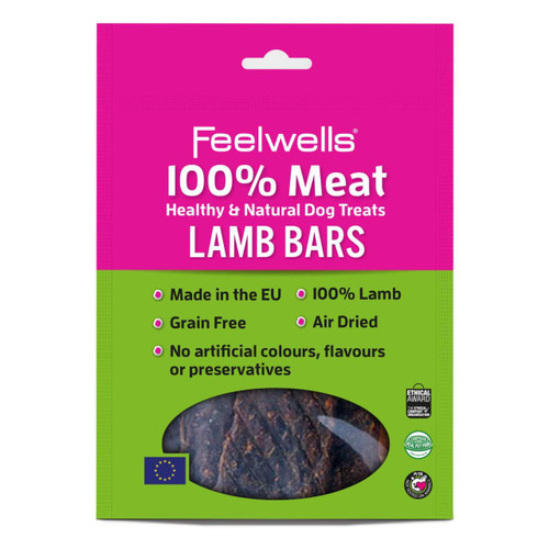 Feelwells 100% Meat Lamb Bars Dog Treat