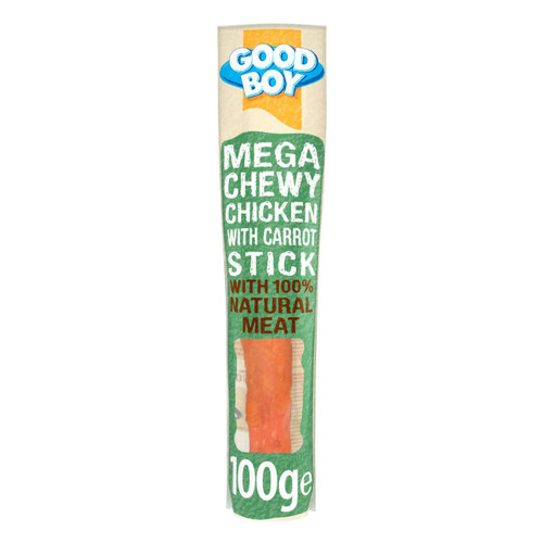 Good Boy Pawsley & Co Mega Chewy Chicken With Carrot Stick Dog Treat