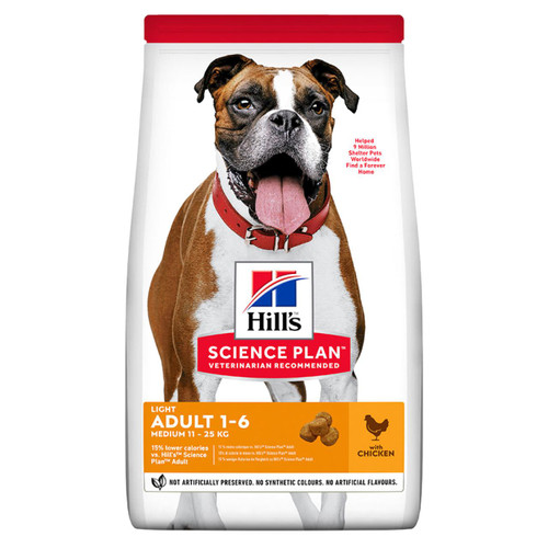 Hill's Science Plan Adult Medium Chicken Light Dry Dog Food