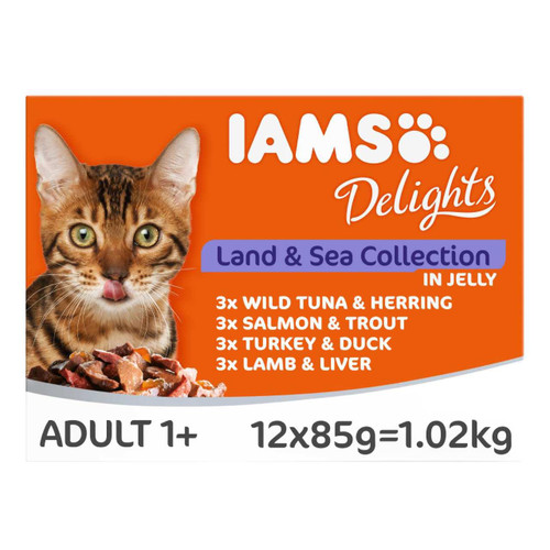 Iams Delights Adult Land & Sea Collection in Jelly Multipack