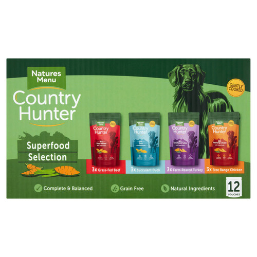 Natures Menu Country Hunter Superfood Selection Wet Dog Food Pouches