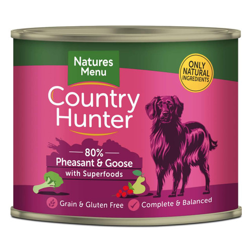 Natures Menu Country Hunter Pheasant & Goose Wet Dog Food Cans