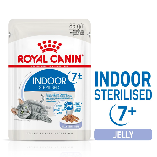 Royal Canin Indoor 7+ in Jelly Wet Cat Food