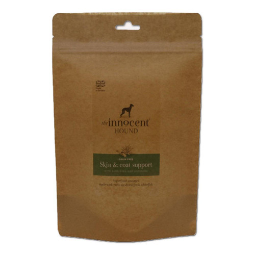 The Innocent Hound Dog Treat Skin & Coat Support Superfood Sausages