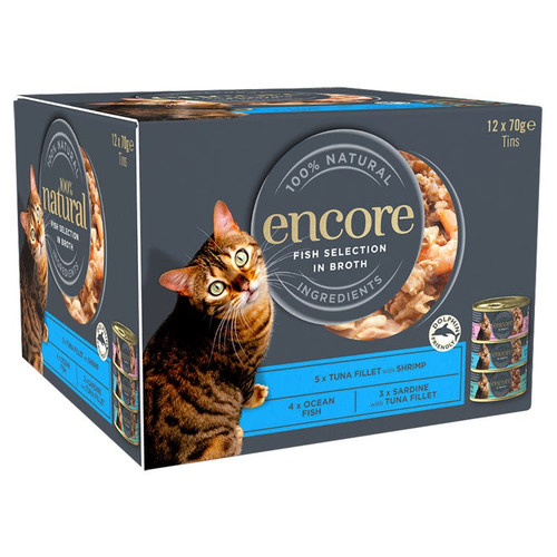 Encore Adult Wet Cat Food - Fish Selection in Jelly