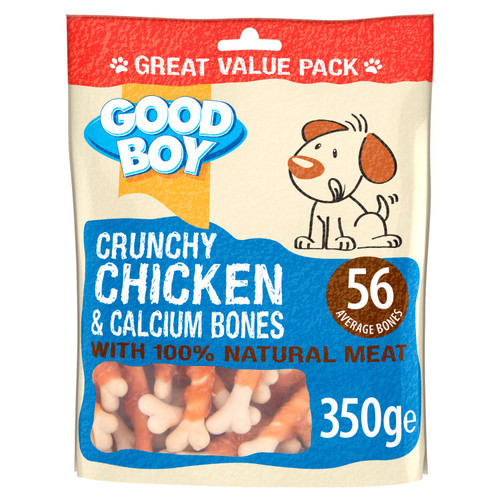 Good Boy Dog Treats - Crunchy Chicken & Calcium Bones