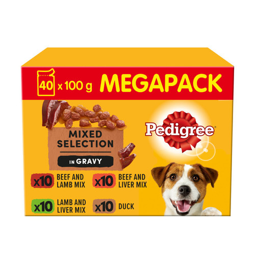 Pedigree Wet Dog Food Pouches - Mixed Selection in Gravy