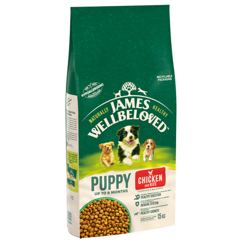 James Wellbeloved Gluten-free Puppy Dry Dog Food - Chicken & Rice