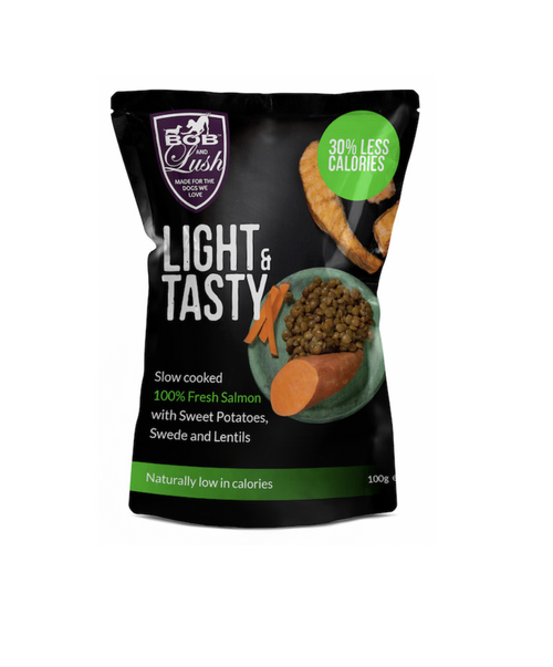 Bob and Lush Light & Tasty Adult Wet Dog Food - Salmon & Vegetable