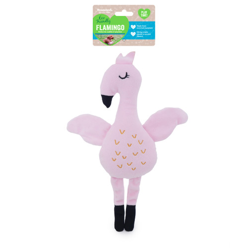 Rosewood Eco Friendly Flamingo Dog Toy