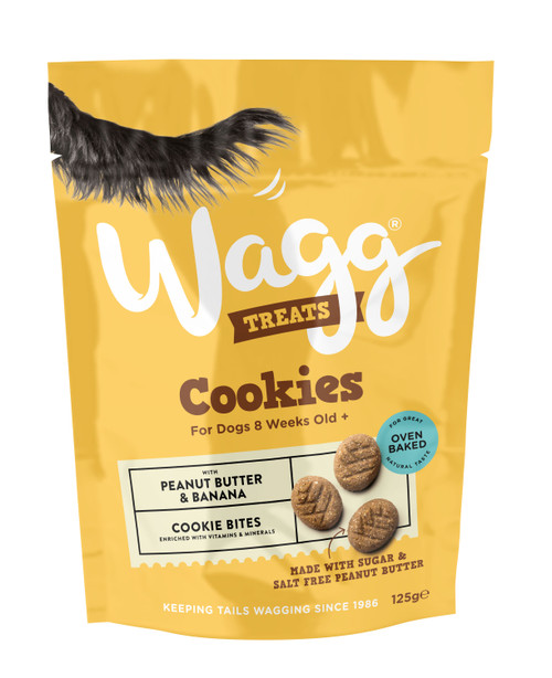 Wagg Cookie Bites Dog Treats - Peanut Butter & Banana
