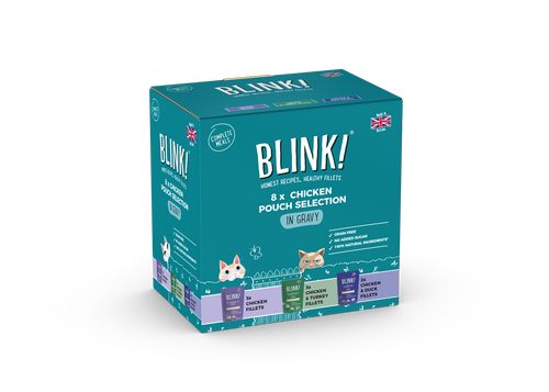 Blink Grain-free Adult Wet Cat Food in Pouches - Chicken Selection in Gravy